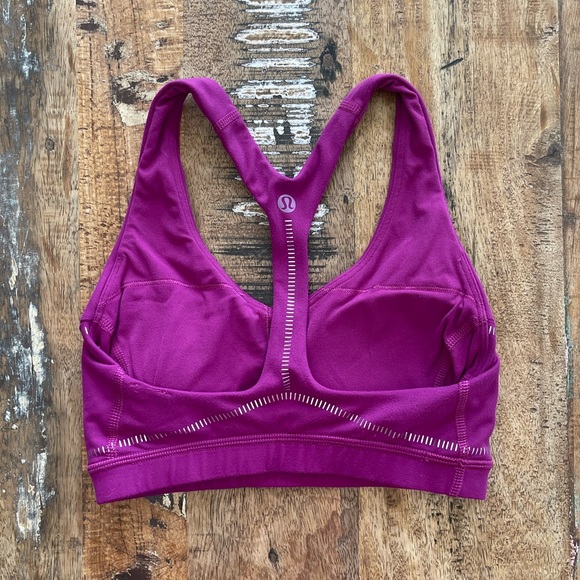 Lululemon Arise Bra Shine Fuchsia - Size 2 - Picture 3 of 3